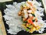 蟹柳鸡肉沙拉版寿司的做法图解4