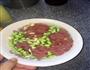 肉蒸豆米的做法图解2
