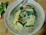 青菜鸡蛋菜粥的做法图解2