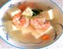 虾仁豆腐汤的做法图解2
