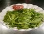 肉丝耗油炒茼蒿的做法图解1