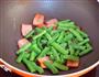 火腿炒四季豆的做法图解5