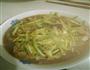 带点酸带点辣的蒜黄炒肉的做法图解11