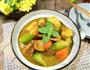 私房咖喱海虾肉丸煲的做法图解5
