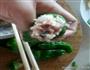 辣椒包肉的做法图解1