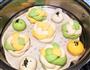 3色绣球馒头的做法步骤26