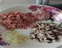 香菇肉沫火腿饭的做法图解1