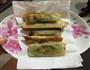 虾泥鸡肉荠菜卷的做法图解7