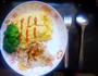 煎鸡胸肉配蛋包饭的做法图解8