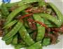 腊肠炒荷兰豆的做法图解3