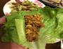 快手菜-生菜卷鸡蛋黄豆酱的做法图解6