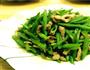 肉丝炒扁豆的做法图解1
