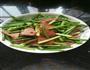 腊肉炒蒜薹的做法图解6