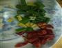蒜苔炒年糕的做法图解2