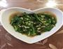 虾皮炒圆叶菜的做法图解5