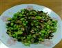 豆米腌菜炒肉丁的做法图解3