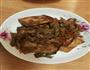 煎豆腐炒肉蒜末盐的做法图解1