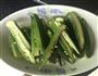 小炒秋葵的做法图解1
