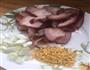 蒜苔炒腊肉的做法图解2
