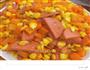 玉米胡萝卜炒火腿的做法图解3