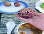 紫薯豆沙芝麻球的做法图解2