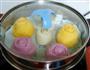 多彩玫瑰馒头的做法图解12