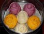 多彩玫瑰馒头的做法图解13