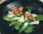 青菜炒肉的做法图解5
