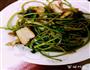 五花肉炒地瓜叶的做法图解3
