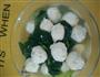 减肥餐 小白菜汆丸子的做法图解6