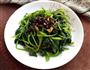 豆豉炒番薯叶的做法图解4