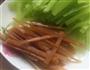 莴苣木耳豆干肉丝的做法图解2