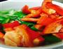 双椒茄汁藕丁的做法图解2
