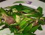 秋葵炒腌肉的做法图解6