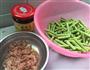 肉末橄榄菜炒四季豆的做法图解1