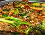 菜心辣子鸡的做法图解5