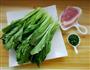 肉沫小白菜的做法图解1