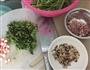 菜心瘦肉章鱼干饭的做法图解1