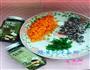 太阳蛋焗黑芝麻饭的做法图解2