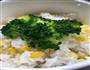 西蘭花伴玉米蒸飯的做法图解6