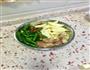腊肉炒茭白尖椒的做法图解1