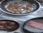红豆黑豆黄豆花生鸡胸肉黄花菜香菇紫菜包饭的做法图解6