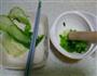 六个月宝宝辅食小白菜泥米糊的做法图解4