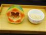 五分钟营养早餐-木瓜麦胚粥的做法图解1