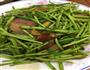 藜蒿炒腊肉的做法图解4