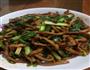 蒜苗香干炒肉丝的做法图解5