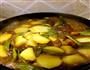 红烧肉烧扁豆马铃薯的做法图解5