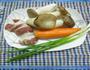 杏鲍菇炒肉的做法图解1