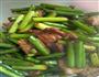 蒜台炒肉的做法图解4