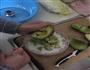 牛油果虾仁炒饭的做法图解1